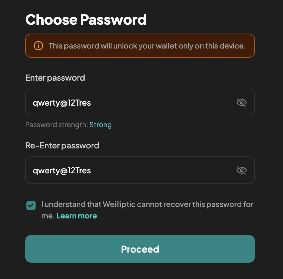 password